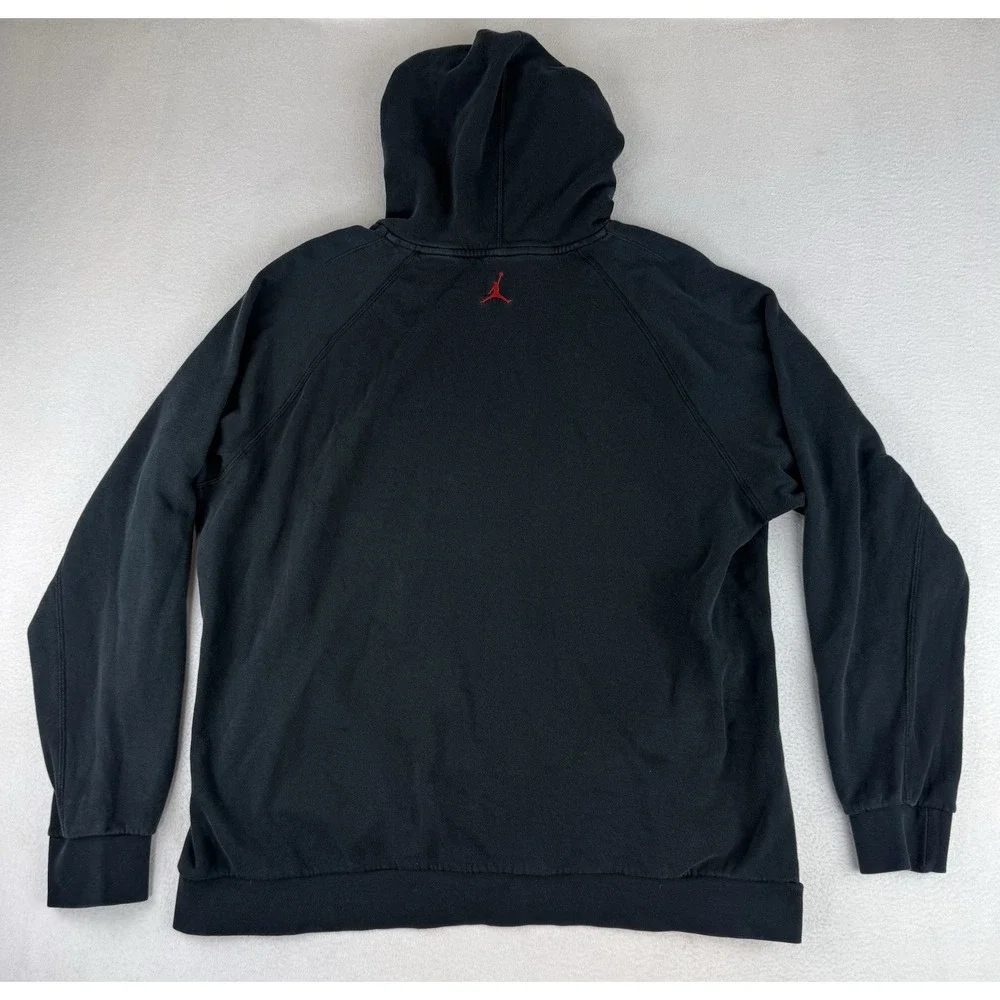 Nike Air Jordan Men's Flight‎ Hoodie Pullover Size XXL Black Y2K